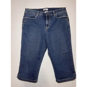 Jones & Co Capri Jeans Women's Sz 14 (32" Waist) Blue Denim